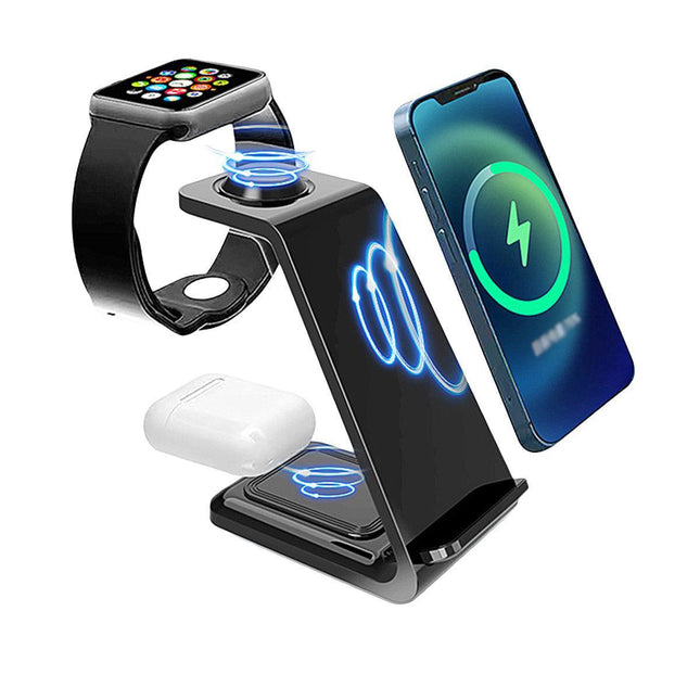 Multi Function 3 in 1 Wireless Charger for Watch Mobile Folding Fast Charging