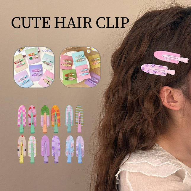2PCS Juice Series Hair Clip Makeup Hair Accessories Colourful Hair Barrettes