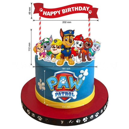 Paw Patrol Cake Topper Kids Birthday Party Cake Decoration Party Supplies - Aimall