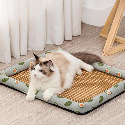 Pet Summer Cat Dog Kennel Mat Soft Pet Bed Cushion for Dogs and Cats Indoor Use