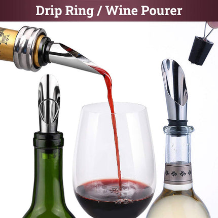 Wine Bottle Opener Set 5pcs Manual Corkscrew Opener Wine Tools Kit for Bar Use