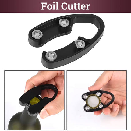 Wine Bottle Opener Set 5pcs Manual Corkscrew Opener Wine Tools Kit for Bar Use