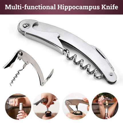 Wine Bottle Opener Set 5pcs Manual Corkscrew Opener Wine Tools Kit for Bar Use