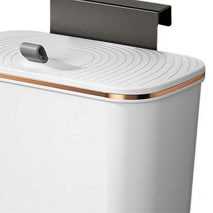 7L Wall Mounted Trash Can with Lid Large Capacity Kitchen Bathroom Waste Bin
