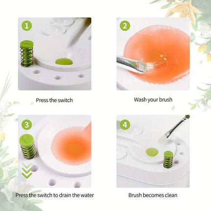 Brush Cleaner Fresh Water Cycle Washer for Brushes and Tools Efficient Cleaning