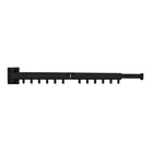 Foldable Wall Mounted Clothes Rack Space Saving Aluminum Alloy Anti Rust Sturdy