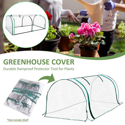 PVC Greenhouse Cover Replacement Plant Tent Garden Shelter No Frame