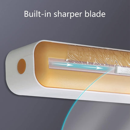 Plastic Wrap Cutter Box Wall Mounted Sliding Blade for Foil Cling Film Kitchen