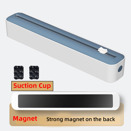 Plastic Wrap Cutter Box Wall Mounted Sliding Blade for Foil Cling Film Kitchen