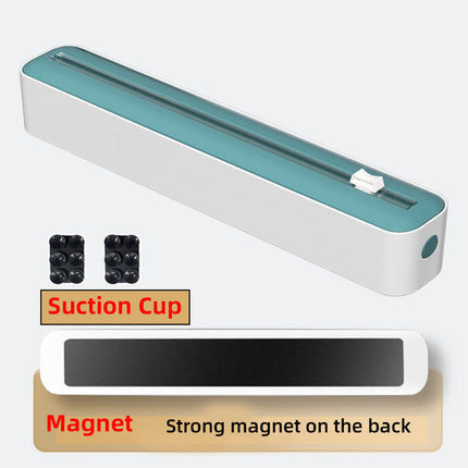 Plastic Wrap Cutter Box Wall Mounted Sliding Blade for Foil Cling Film Kitchen