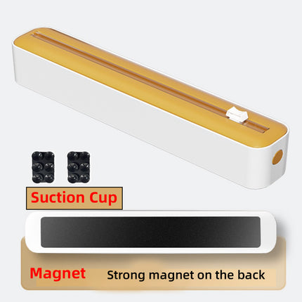 Plastic Wrap Cutter Box Wall Mounted Sliding Blade for Foil Cling Film Kitchen