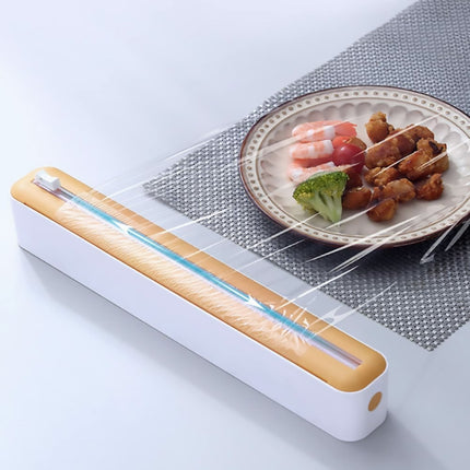 Plastic Wrap Cutter Box Wall Mounted Sliding Blade for Foil Cling Film Kitchen