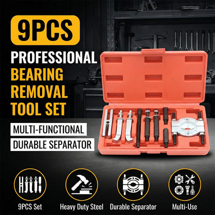 9 Piece Automatic Transmission Bearing Puller Removal Extractor Tool Kit Set
