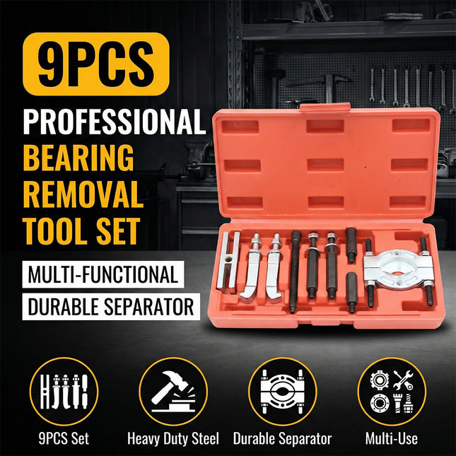 9 Piece Automatic Transmission Bearing Puller Removal Extractor Tool Kit Set