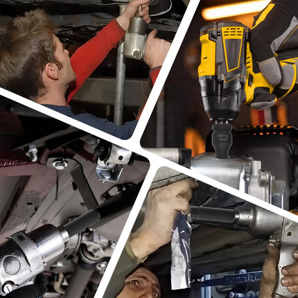 10 Piece Impact Hex Socket Bit Set 1/2 Inch Drive Metric H5 to H19 with Storage Case