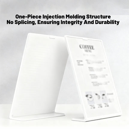 4PCS A4 Desktop Display Stand Holder 21.7x31cm Durable for Menu Price Sign Card