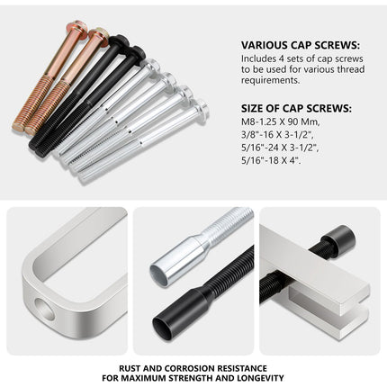 Steering Wheel Puller Lock Plate Compressor Tool Set 14pcs Car Removal Kit