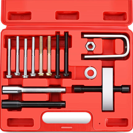 Steering Wheel Puller Lock Plate Compressor Tool Set 14pcs Car Removal Kit