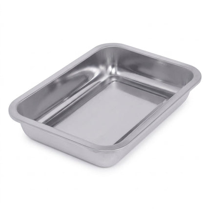 304 Stainless Steel Rectangular Trays 36cm 4 Pack