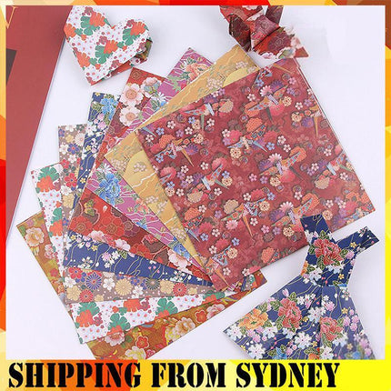 120 Sheets 8 Mixed Colours Japanese Pattern Sakura Folding Origami Craft Paper - Aimall