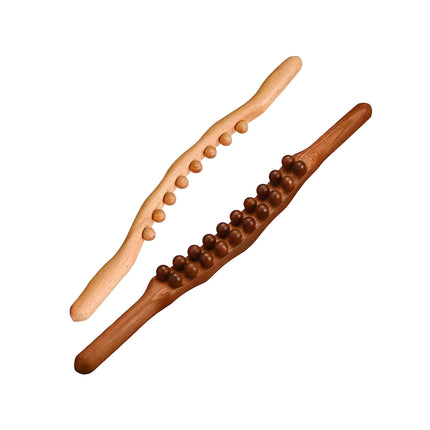 Carbonized Beech Tendon Rolling Stick Universal Massage Scraping For Salon Home