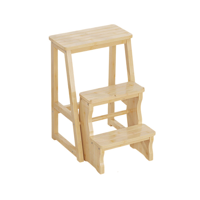 Folding Library Ladder Chair 3 Step Stool Durable for Home Kitchen Daily Use