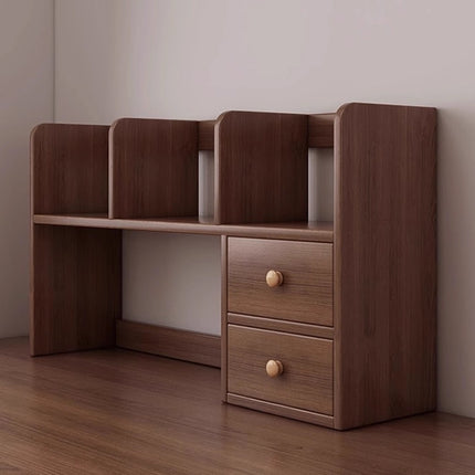 Engineered Wood Desktop Storage Rack Desk Bookshelf Organiser for Study or Office