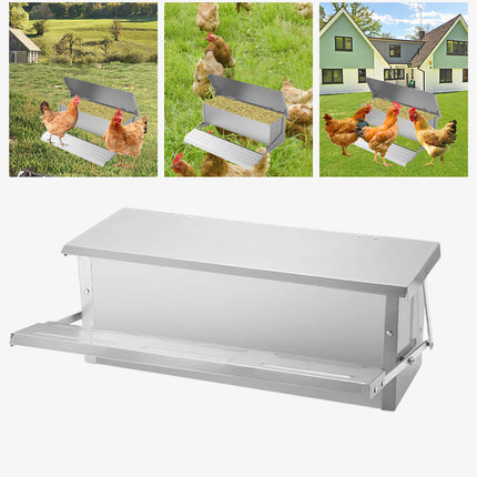 Giantz Automatic Chicken Feeder Auto Coop Chick Poultry Treadle Self Opening