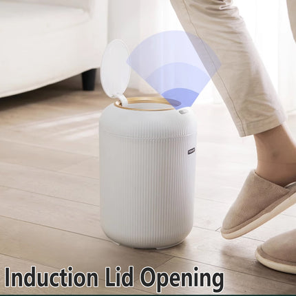 Smart Sensor Trash Can 9.5L Round Automatic Bin For Kitchen Bathroom Bedroom