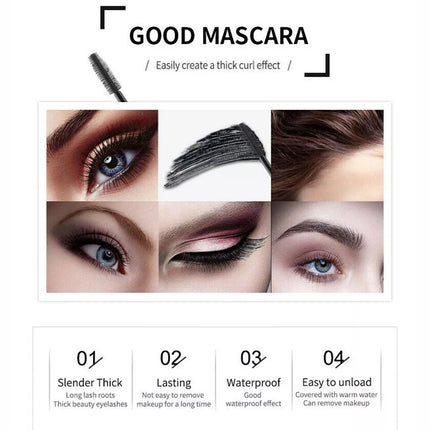 Volumising Long Lasting Waterproof Mascara Non Smudge Eye Enhancing Black