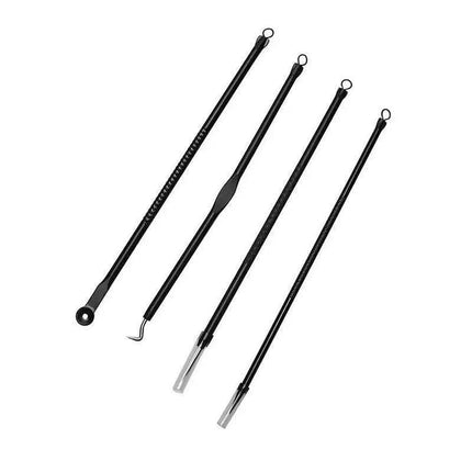 4In1 Blackhead Pimple Remover Tool Popper Extractor Black Head Tools Set Austock - Aimall
