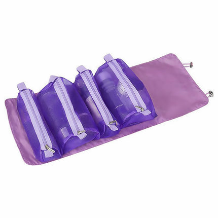 Cosmetic Bag Drawstring Makeup Case Storage Roll Bag Portable Carry Box Travel