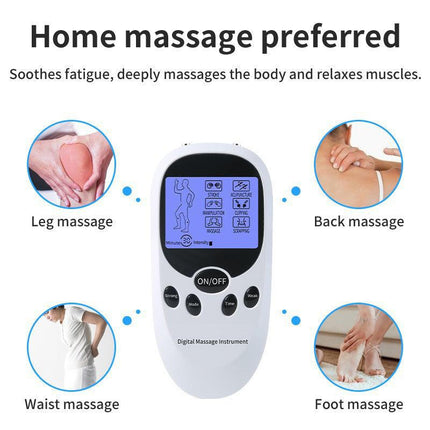 Body Relaxation Pulse Massager with Electro Pads Portable Device