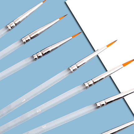 6X Extra Fine Detail Paint Brushes Art Miniatures Model Maker