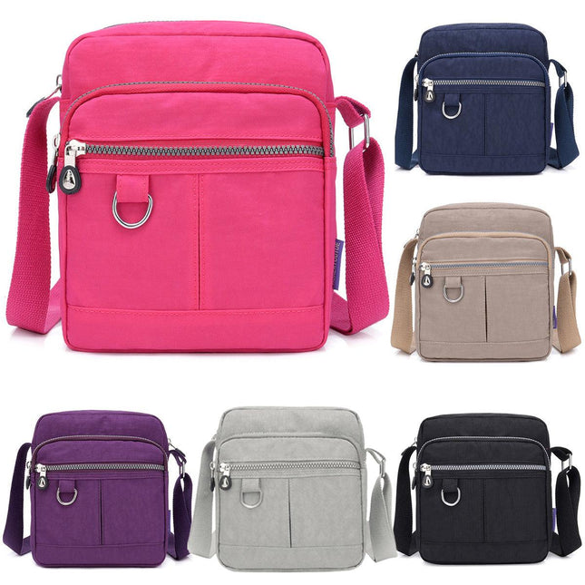 Ladies Shoulder Bag Nylon Fabric Lightweight Crossbody Small Casual Handbag
