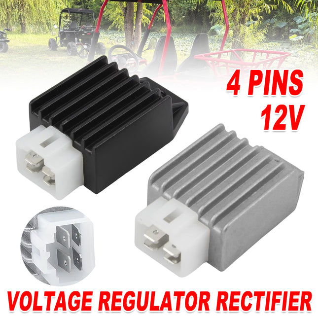 4 Pin Voltage Regulator Rectifier 12V Replacement Part For Motorcycle Scooter