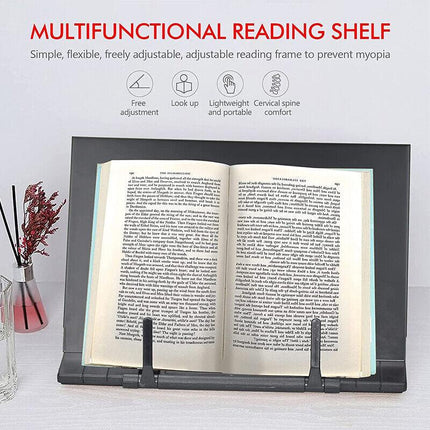 Portable Steel Book Stand Reading Desk Holder Tilt Adjustment Holder Bookstand