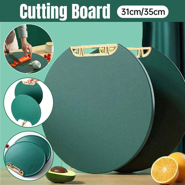 Round Green Plastic Kitchen Chopping Board Household Food Cutting Board Tool