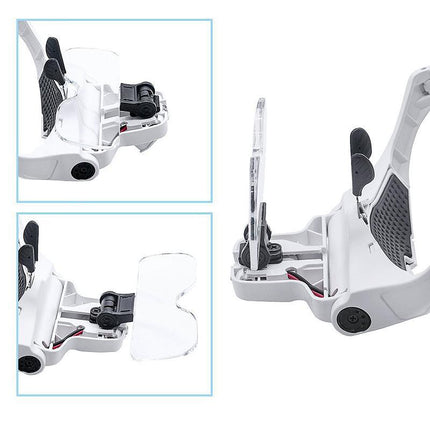 Adjustable Head Magnifier Led Light Lightweight Magnifying Glass 5 Lens Tool