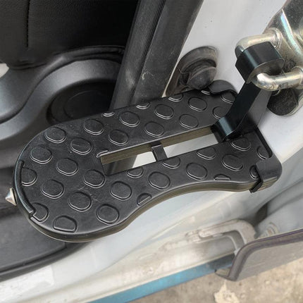 2xVehicle Access Roof Of Car Door Step Doorstep Rooftop Latch Pedal Hook Folding - Aimall