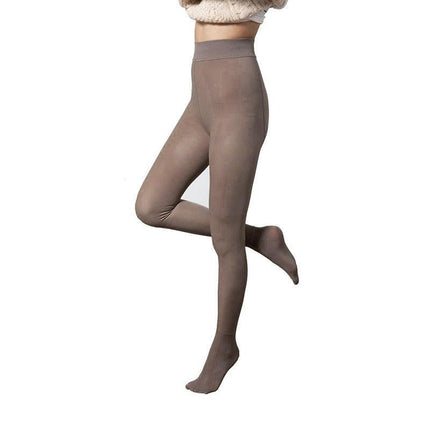 Womens Thermal Lined Translucent Pantyhose Winter Warm Fleece Tights Stockings - Aimall