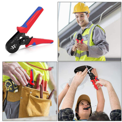 Bootlace Ferrule Crimper Set 1201x 0.25-10mm² Cord End & Ratchet Plier Crimping Kit