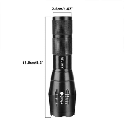 2X Powerful 900LM Tactical 5 Mode Zoom Flashlight LED Focus Torch