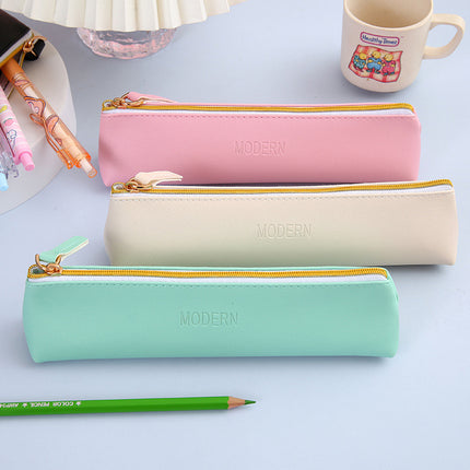4PCS PU Leather Pen Pencil Case Makeup Cosmetic Bag Portable Storage Pouch AU