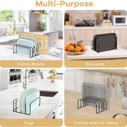 Home Kitchen Chopping Board Draining Rack Multifunction Storage Shelf Organizer