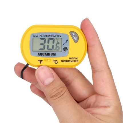 Aquarium Thermometer LCD Digital Aquarium Fish Tank Water Temperature Marine - Aimall