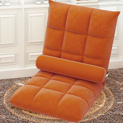 Artiss Floor Lounge Sofa Bed Chair with Lumbar Pillow Folding Adjustable Cushion