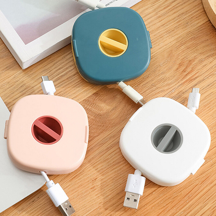 Case Cord Tangle Free Organizer Portable Earphones Manager Wire Winder Cable