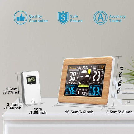 Wireless 7 in 1 Weather Station LCD Display Multifunctional Home Weather Monitor