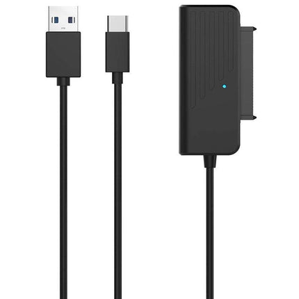45cm USB 3.0 to SATA 22Pin 2.5Inch Hard Disk Driver SSD Adapter Data Power Cable - Aimall